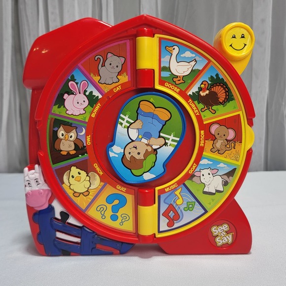 2003 Mattel The Farmer Says Flip See N Say Learn About 16 Animals Fisher Price - Picture 3 of 8